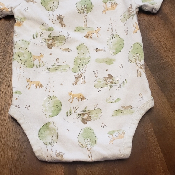 Kids/Infant Cream and Green Printed One Piece Size 12 Months - Picture 7 of 7